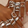 Women's Love Design Open Ring Suit