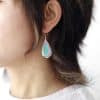 Unique Natural Stone Jewelry Ethnic Gold Plated Earrings For Women