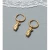 Body Art Side Face Heavy Circle Earrings