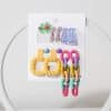 Women's Acrylic Earrings Set