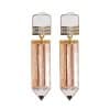 Colored Alloy Drop Oil Pencil Earrings