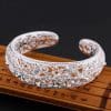 Women's Hollow-out Wide-faced Filigree Bracelet