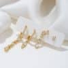 Women's Fashion Geometric Zirconia Earring Set