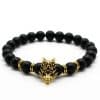 Man's Volcanic Stone Bracelet Longteng Ornaments Bracelet Natural Stone Elastic Bracelet