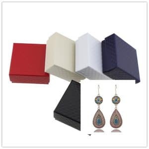 Drop-shaped alloy pendant earrings