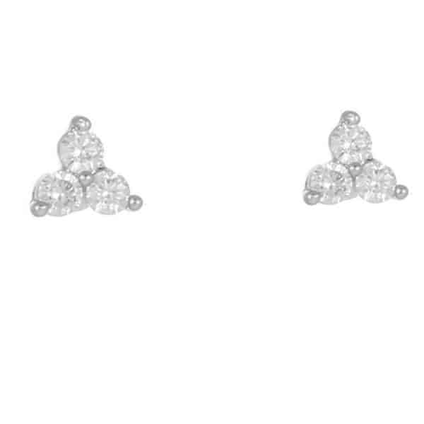 Women's Fashion Geometric Zirconia Earring Set
