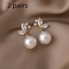 Stylish Micro-set Zircon Butterfly Earrings