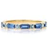 Alloy Inlaid Zircon Three-piece Ring Set