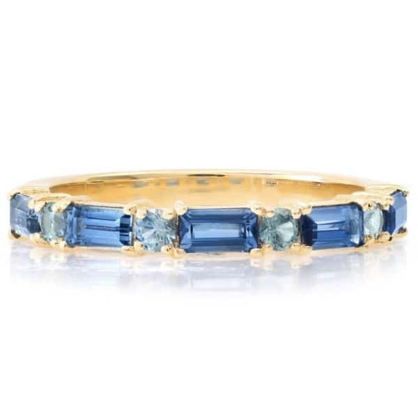 Alloy Inlaid Zircon Three-piece Ring Set