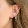 Little Bear Flower Earring Set Fashion Artistic Sense