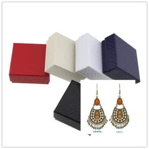 Drop-shaped alloy pendant earrings