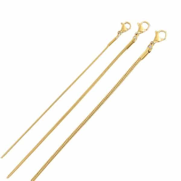 Women's Long Stainless Steel Necklace Simple Couple