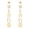 Metal Portrait Love Pendant Fashion Personality Combination Set Earrings