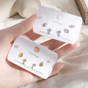 High-quality Earrings Set Small Trendy Cute Love Lock