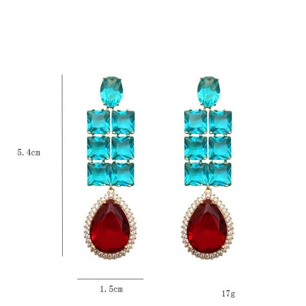 Light Luxury Heavy Industry Drop-shaped Exaggerated Earrings