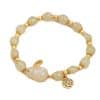 Women's Green Lucky Jade Black Hand Bracelet