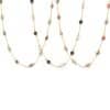 Ferris Wheel Ins Blue Gold Natural Stone Handmade Beaded Clavicle Necklace