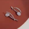 Delicate Micro-set Zircon Mosquito Coil Painless Earrings