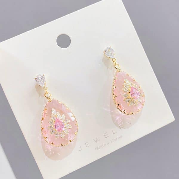 Transparent Drop Earrings Exaggerated And Refreshing Personality