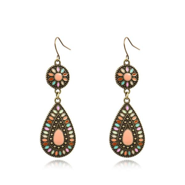 Colorful drop earrings