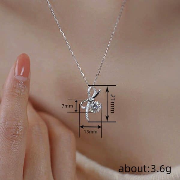 EU And South Korea Bow Necklace For Women Delicate Lady