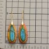 Bohemian Emperor Stone Water Drop Pendant Earrings