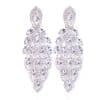 Colorful Crystals Water Drop Earrings Exaggerated Shiny