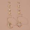Fashion Women's All-match Butterfly Alloy Stud Earring Set