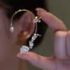 Vintage Light Luxury Rose Earrings Set With Zircon Earrings