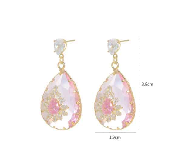 Transparent Drop Earrings Exaggerated And Refreshing Personality