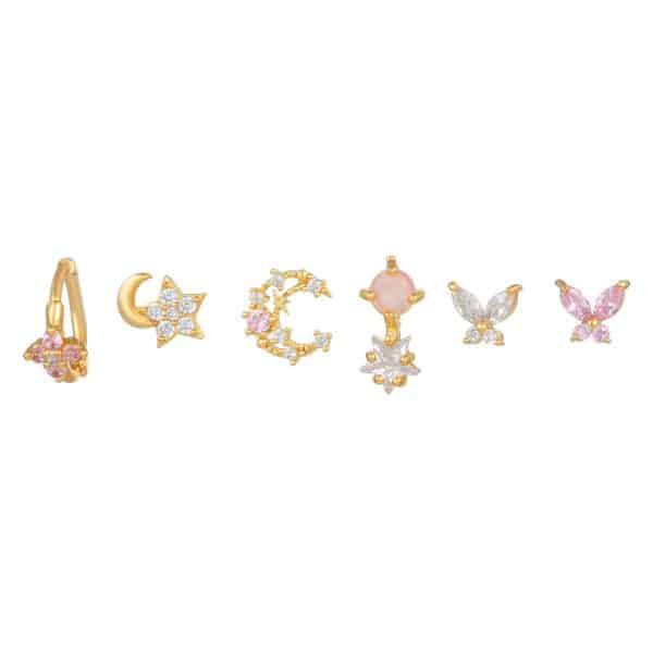Women's Fashion Six-piece Earring Set