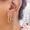 Design Geometry Semi-circle Earrings Female C- Type Trend