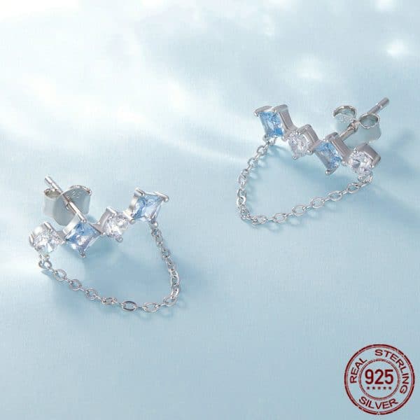 Delicate Stone Stud Earrings Synthesis