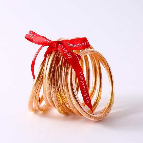 Colorful Silicon Ribbon Bow Bracelet