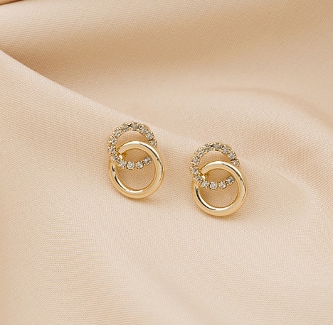 925 Silver Needle Circle Simple And Stylish Earrings