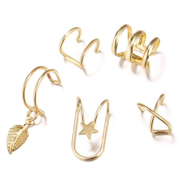 No Pierced Ear Clip Set Creative Simple Alloy