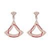 Women's Triangle Micro-set Zircon Necklace Earring Set