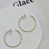 Women's Temperament Circle Mosquito Coil Ear Clip To Show Thinness