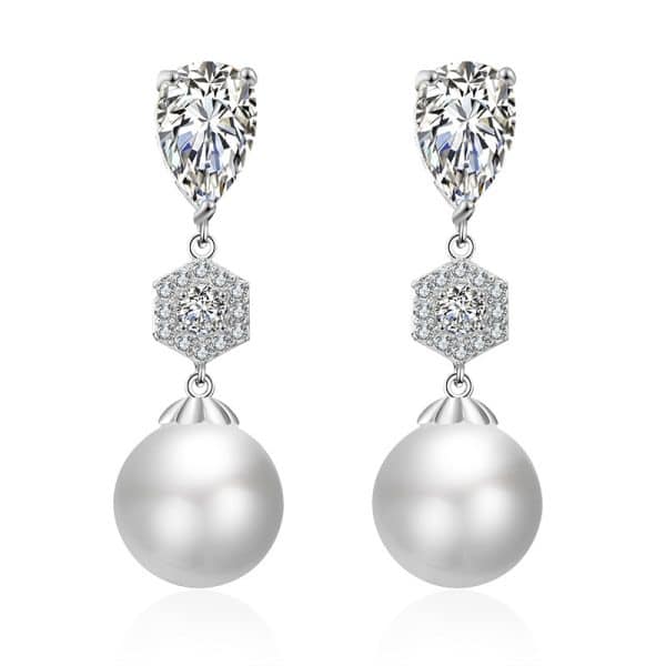 Stylish Water Drop Zircon Earrings Elegant