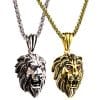 Retro Lion's Head Stainless Steel Domineering Necklace
