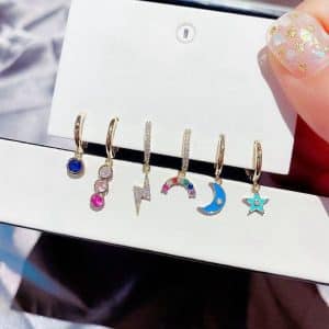 High-end Light Luxury All-match Earrings  New Set