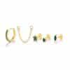 S925 Sterling Silver Fashion Personality Stud Earrings Set