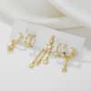 Light Luxury Fashion Style Earrings Tassel Female Seven Piece Set
