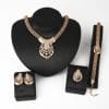 Diamond-studded Spider Mask Necklace Earrings Jewelry Four-piece Set