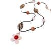 Stone Shell Beaded Flower Pendant Necklace Simple Ethnic Style All-matching