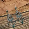 Chinese Style Vintage Drop Earrings With Diamonds