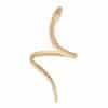 2-piece Set Exaggerated Twisted Winding Simulated Snakes Opening Ring Bracelet