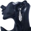 Alloy Diamond Drop Shape Pendant Stud Earrings