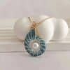 Beach Vacation Style Dripping Conch Baroque Pearl Necklace