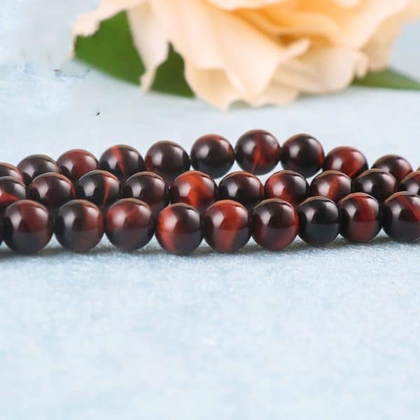 Red Tiger Eye Stone Loose Beads Diy Jewelry Accessories